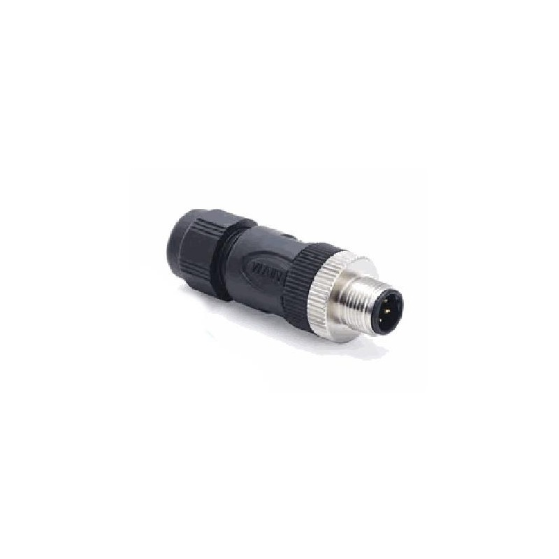 Connecteur mâle M12, 5 pol., codage B IP67, 4A, non-blindé